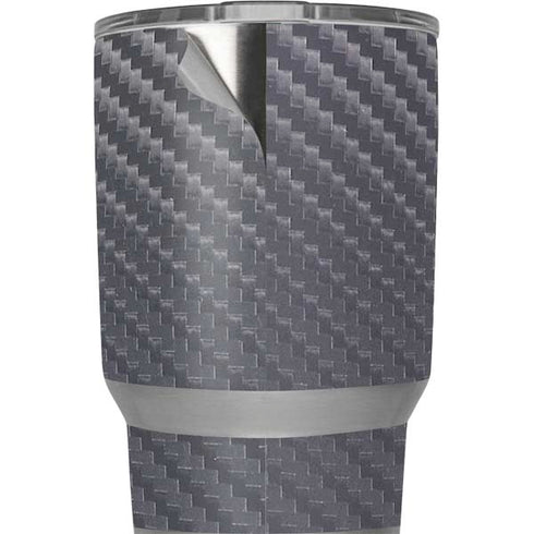Silver Carbon Fiber Specialty Texture Material Yeti 20oz Tumbler Skin