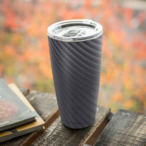 Silver Carbon Fiber Specialty Texture Material Yeti 20oz Tumbler Skin