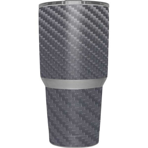 Silver Carbon Fiber Specialty Texture Material Yeti 30oz Rambler Tumbler Skin