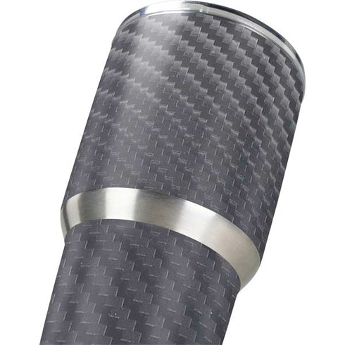 Silver Carbon Fiber Specialty Texture Material Yeti 30oz Rambler Tumbler Skin