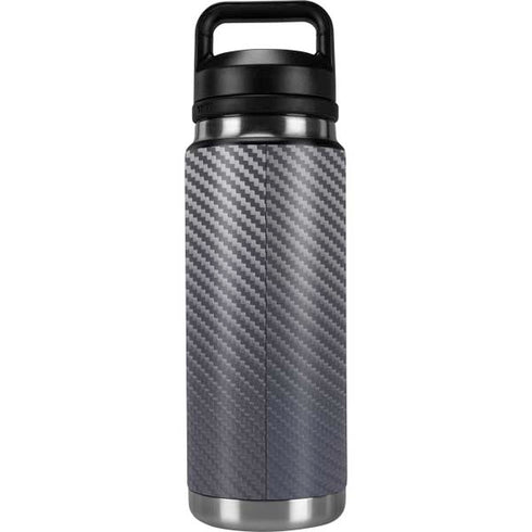 Silver Carbon Fiber Specialty Texture Material YETI Rambler 26oz Bottle Skin