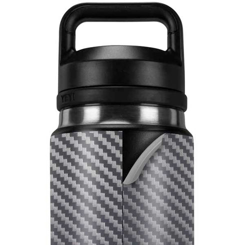 Silver Carbon Fiber Specialty Texture Material YETI Rambler 26oz Bottle Skin
