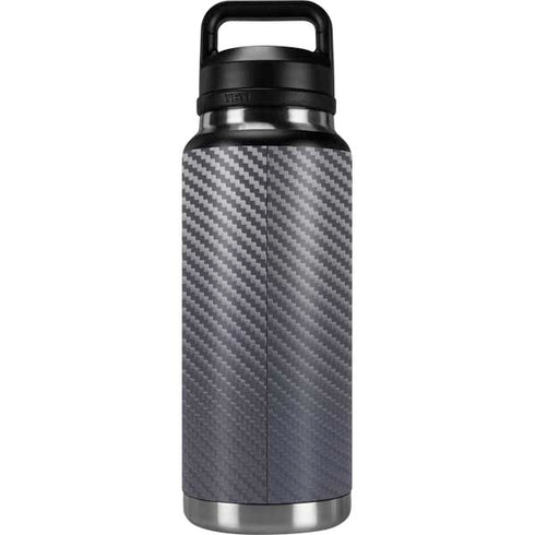 Silver Carbon Fiber Specialty Texture Material YETI Rambler 36oz Bottle Skin