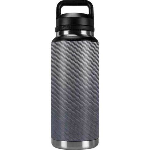 Silver Carbon Fiber Specialty Texture Material YETI Rambler 36oz Bottle Skin