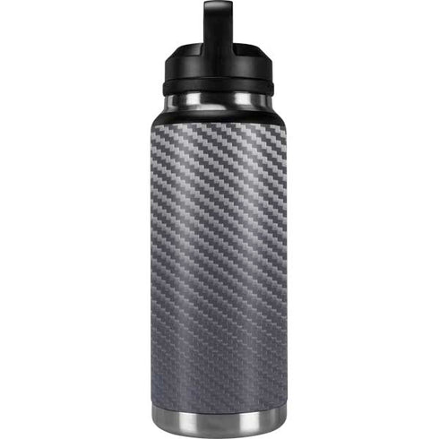 Silver Carbon Fiber Specialty Texture Material YETI Rambler 36oz Bottle Skin