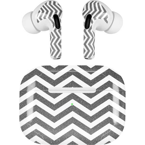 Silver Chevron AirPods Pro 2nd Gen Skin