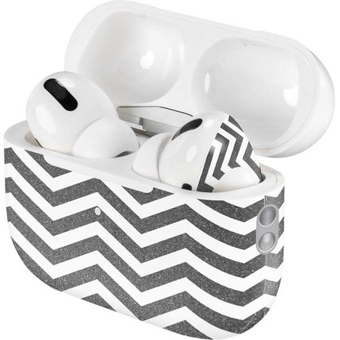 Silver Chevron AirPods Pro 2nd Gen Skin