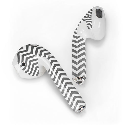 Silver Chevron Apple AirPods 2 Skin
