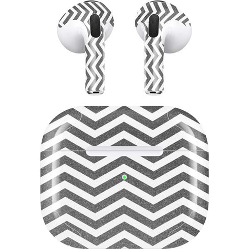 Silver Chevron Apple AirPods (3rd Gen 2021) Skin