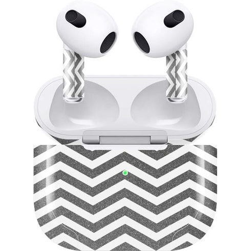Silver Chevron Apple AirPods (3rd Gen 2021) Skin