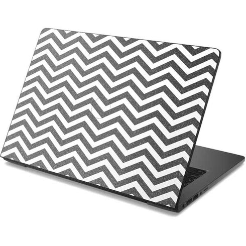 Silver Chevron Dell Chromebook Skin