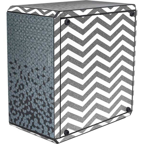 Silver Chevron Cooler Master MasterBox Q300L Mini Tower Skin