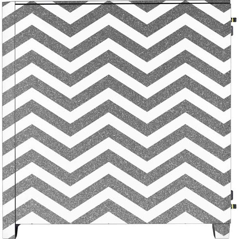 Silver Chevron Corsair 4000D Tempered Glass Mid-Tower ATX Case Skin