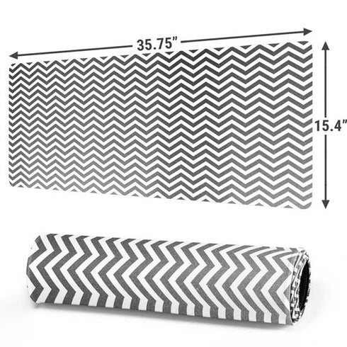 Silver Chevron Gaming Mouse Pad