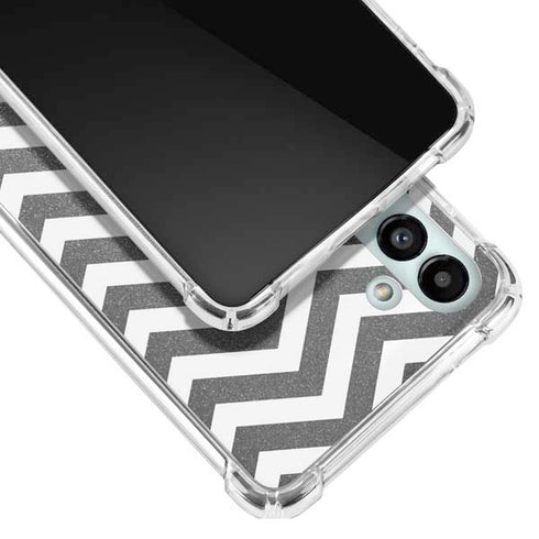 Silver Chevron Galaxy A13 5G Clear Case