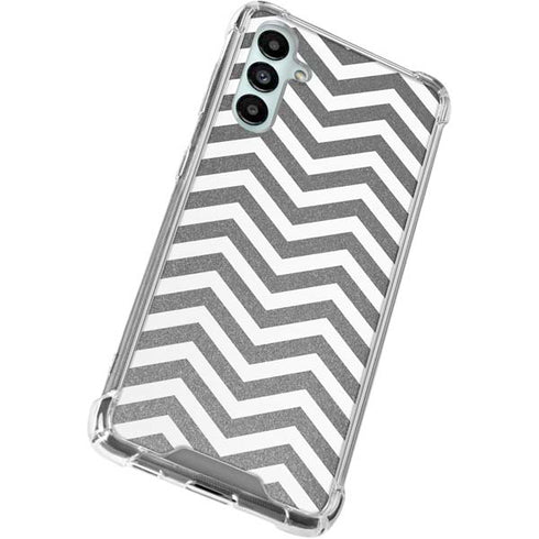 Silver Chevron Galaxy A15 5G Clear Case