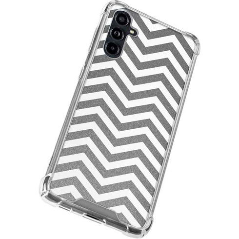 Silver Chevron Galaxy A54 5G Clear Case