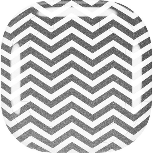 Silver Chevron Galaxy Buds Live Skin