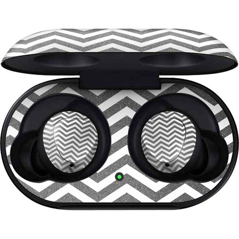 Silver Chevron Galaxy Buds Skin