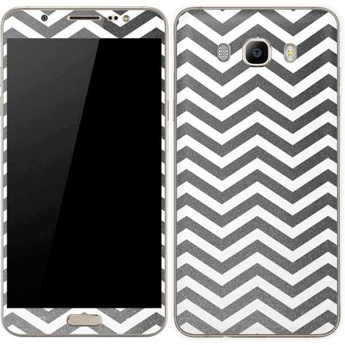 Silver Chevron Galaxy J7 Skin