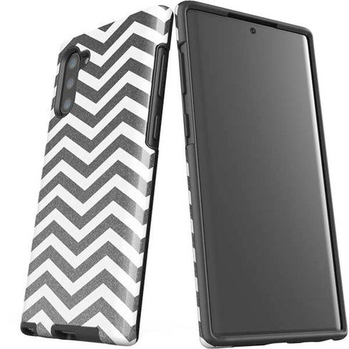 Silver Chevron Galaxy Note 10 Pro Case