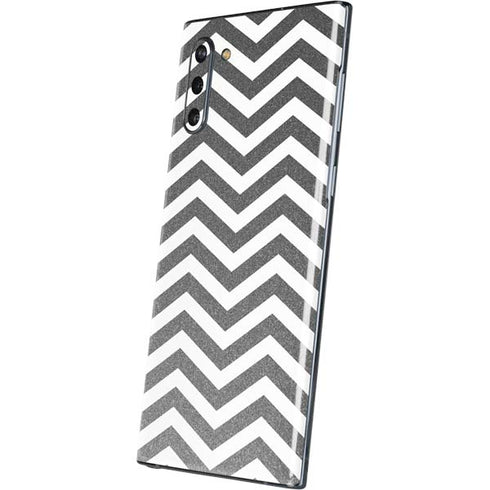 Silver Chevron Galaxy Note 10 Skin