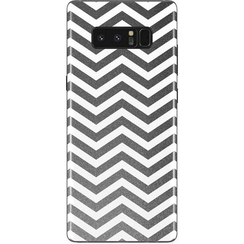 Silver Chevron Galaxy Note 8 Skin