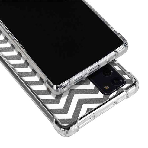 Silver Chevron Galaxy Note20 5G Clear Case