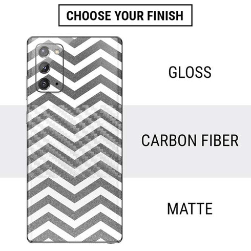 Silver Chevron Galaxy Note20 5G Skin