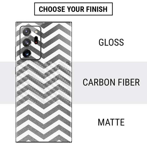 Silver Chevron Galaxy Note20 Ultra 5G Skin