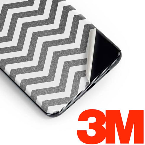Silver Chevron Galaxy S10 Plus Skin