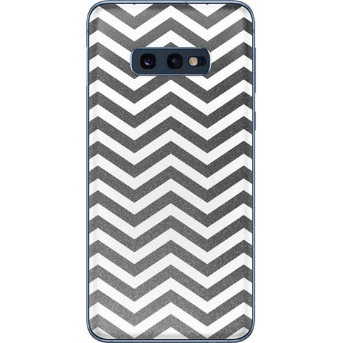 Silver Chevron Galaxy S10e Skin