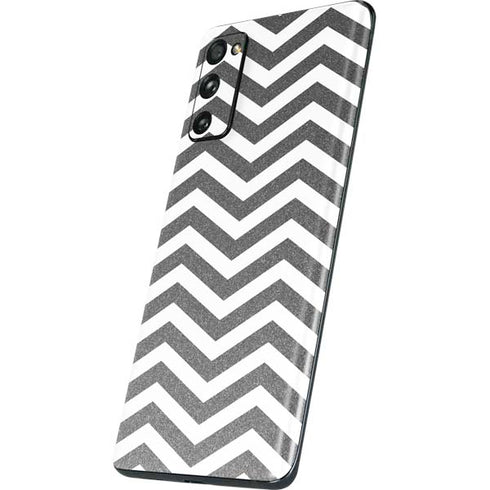 Silver Chevron Galaxy S20 Fan Edition Skin