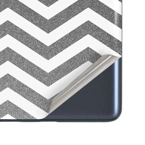 Silver Chevron Galaxy S20 Fan Edition Skin