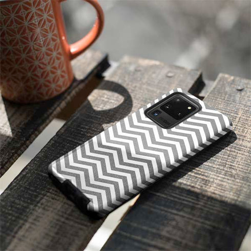 Silver Chevron Galaxy S20 Ultra 5G Pro Case
