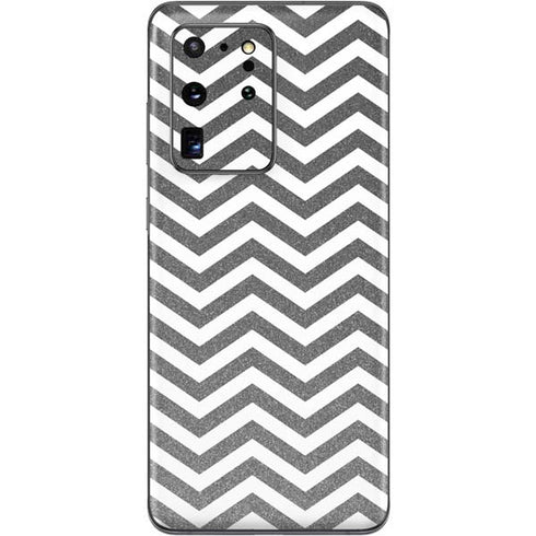 Silver Chevron Galaxy S20 Ultra 5G Skin