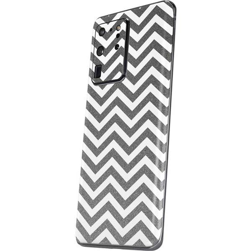 Silver Chevron Galaxy S20 Ultra 5G Skin