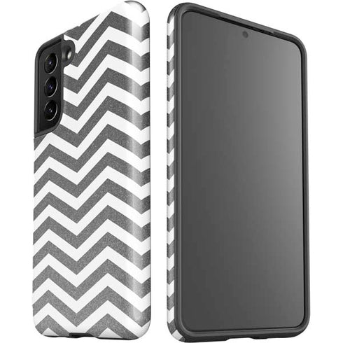 Silver Chevron Galaxy S21 5G Pro Case