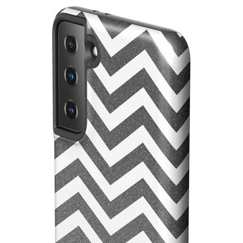 Silver Chevron Galaxy S21 FE Pro Case