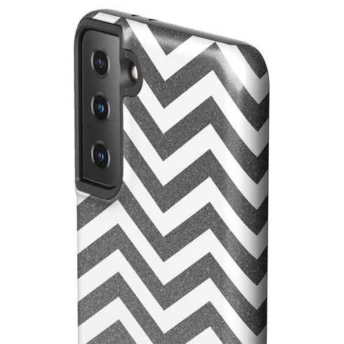 Silver Chevron Galaxy S21 Plus 5G Pro Case