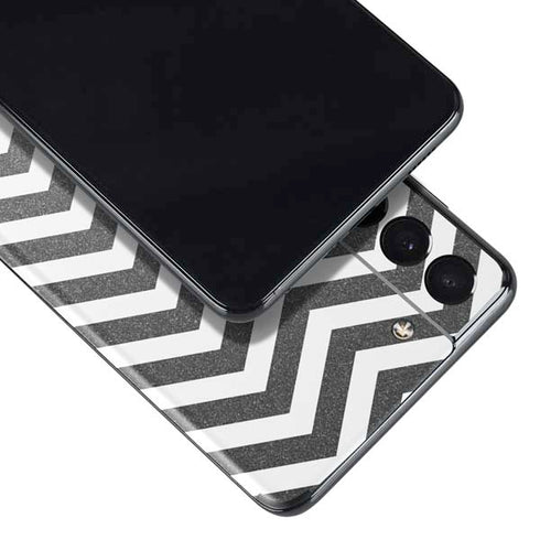 Silver Chevron Galaxy S21 Plus 5G Skin