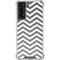 Silver Chevron Galaxy S22 Clear Case