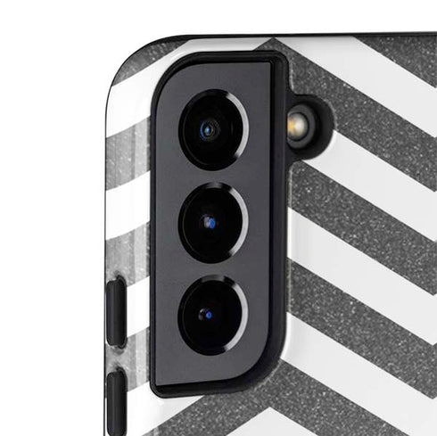 Silver Chevron Galaxy S22 Plus Pro Case