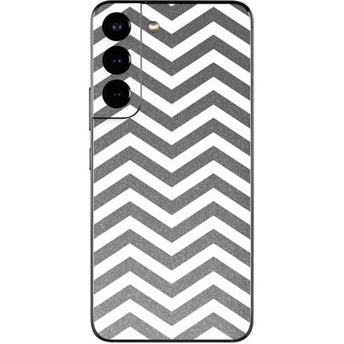 Silver Chevron Galaxy S22 Skin