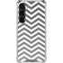 Silver Chevron Galaxy S23 Clear Case