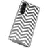 Silver Chevron Galaxy S23 Clear Case