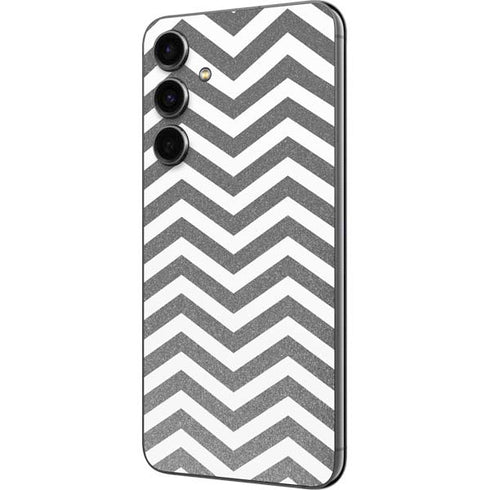 Silver Chevron Galaxy S23 FE Skin