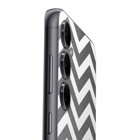 Silver Chevron Galaxy S23 FE Skin
