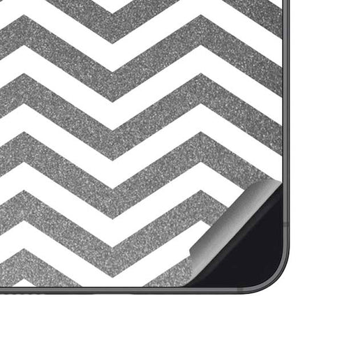 Silver Chevron Galaxy S23 FE Skin