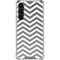 Silver Chevron Galaxy S23 Plus Clear Case
